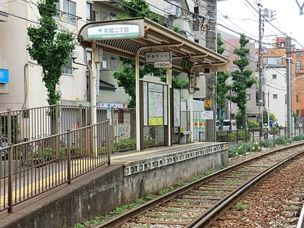 都電荒川線「町屋二丁目」駅まで約640m