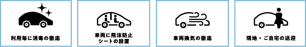 車内での注意点の画像