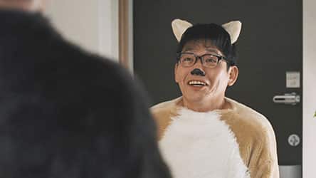 訪れた近所の犬