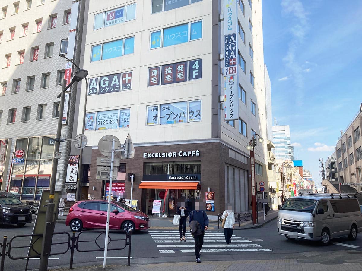 地上へ降りるとこのような景色です。