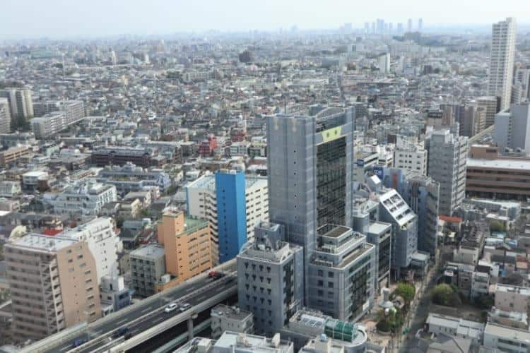 世田谷区の街並み