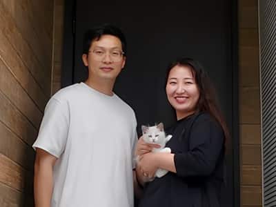 ご主人・奥様・猫1匹